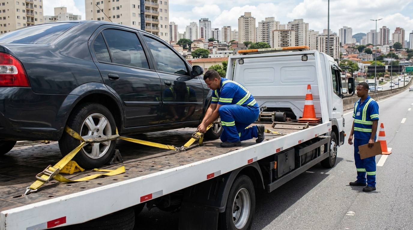Transporte de Veículos no Passo D’Areia, Santa Maria‑RS